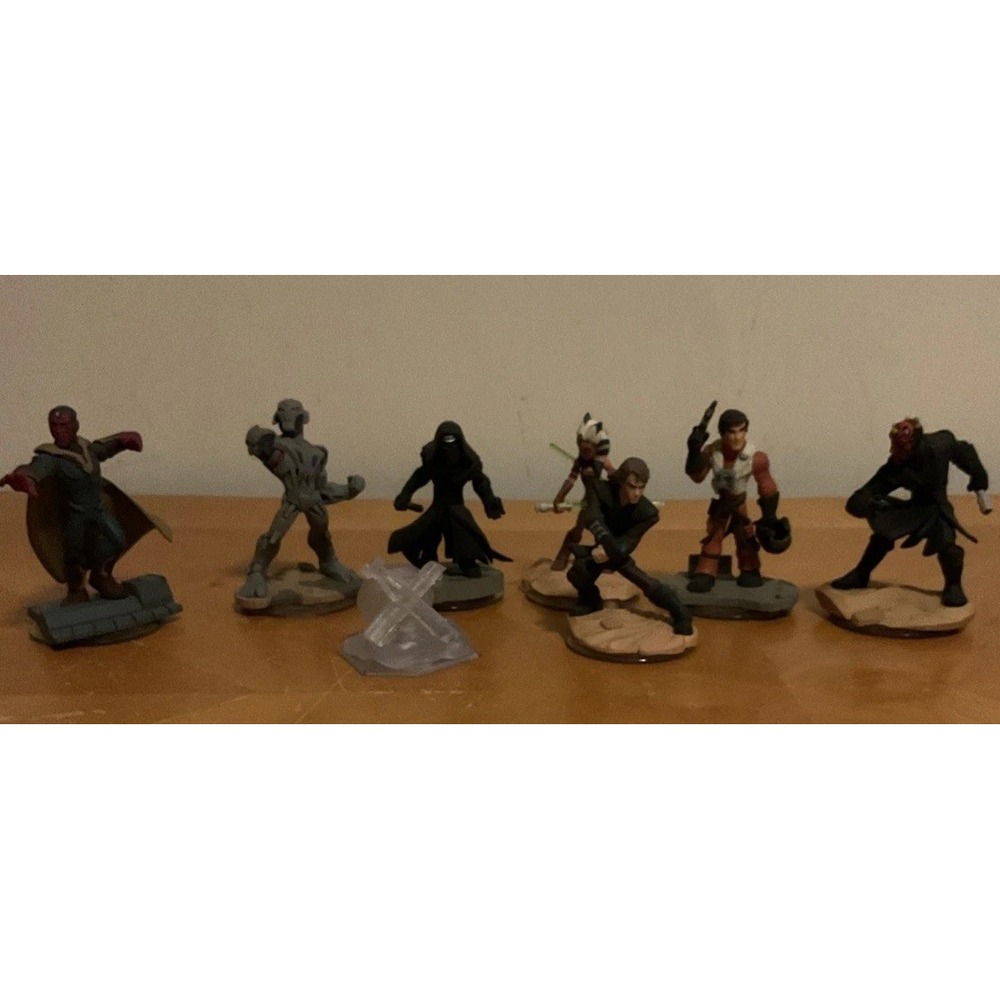 Disney Infinity 3.0 Star Wars And Marvel Figures, Lot Of 8,